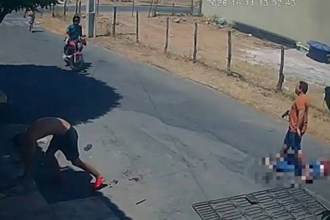 CEARÁ - Filho ataca pai de 69 anos com faca, chutes e socos e acaba baleado por PM em Crateús
