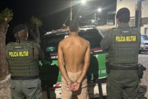 CEARÁ - Homem investigado por participação em tentativa de homicídio em Solonópole é preso pela PM