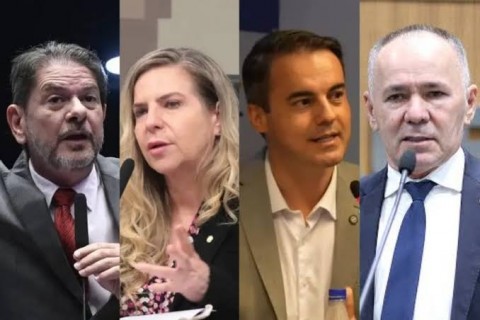 Eleições 2026 - Cid tem 26,3%, Luizianne, 25,7%, Wagner, 21,7%, e Alcides, 18,5%, na disputa pelo Senado, aponta Atlas