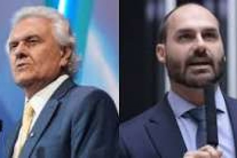 POLITICA - Caiado e Eduardo batem boca no X e ex-deputado é comparado ao "Pateta"