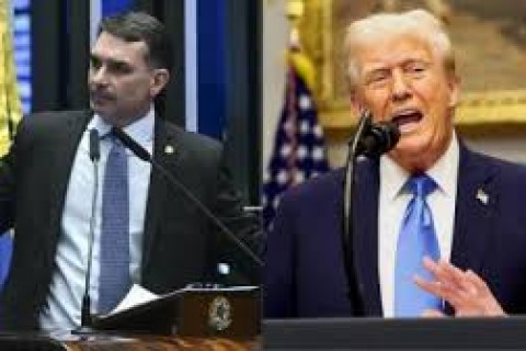 AGENDA - Trump divulga agenda oficial sem encontro com Flávio Bolsonaro