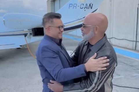 BRASIL - Vídeo mostra Rick e empresário Bruno Avelar antes de embarque em helicóptero desaparecido