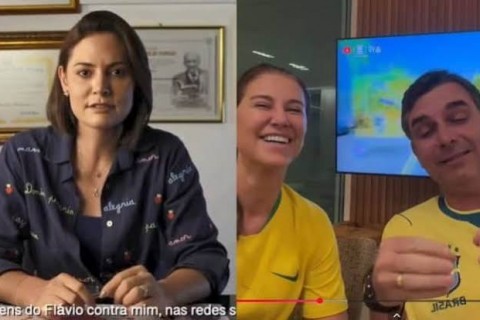BOLSONARISMO NO DIVÃ - Michelle expõe Flávio Bolsonaro machista e autoritário com veto a 3 mulheres nas eleições